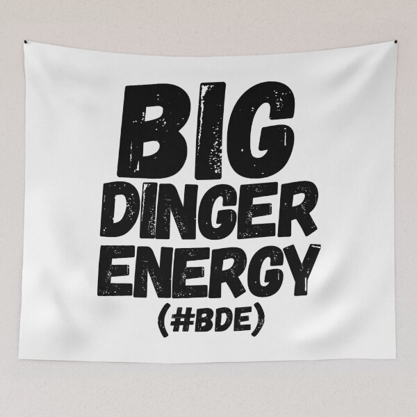 Item preview, Big Dinger Energy T-Shirt & Sweatshirt, Bold Statement Tee, Baseball Fan Shirt, Casual Sportswear, Unisex Graphic Tee, #BDE Slogan Top, designed and sold by RiffRaffGraffix.