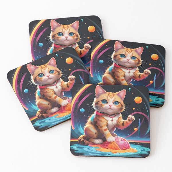 Item preview, Super cute cosmic kitten designed and sold by joshthang.