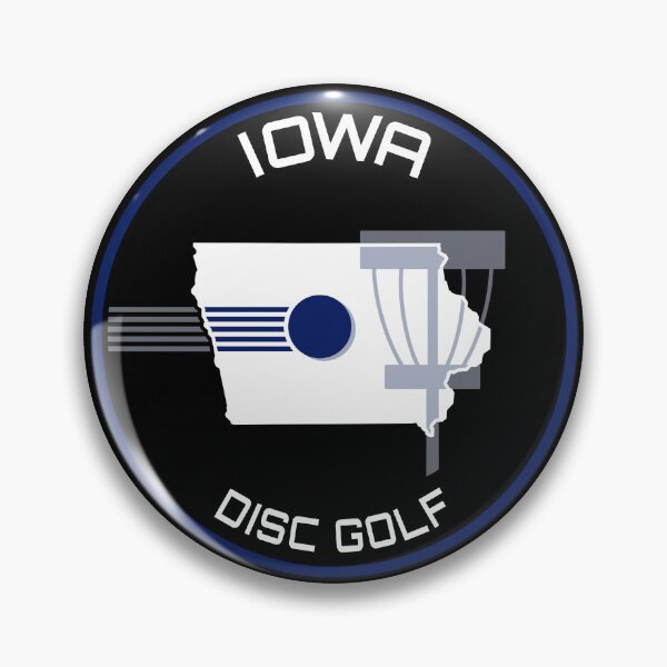 Item preview, Iowa Disc Golf - State Shape Dark designed and sold by Willz Designz.