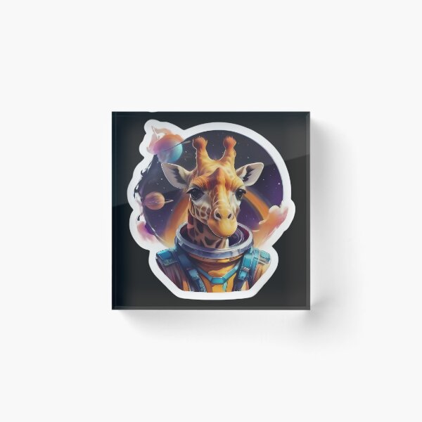 Item preview, An astronaut giraffe with planets designed and sold by joshthang.