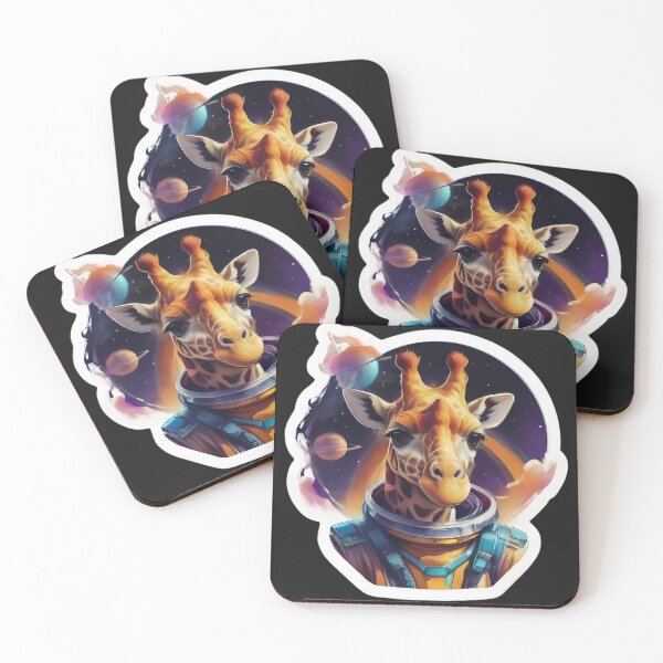 Item preview, An astronaut giraffe with planets designed and sold by joshthang.
