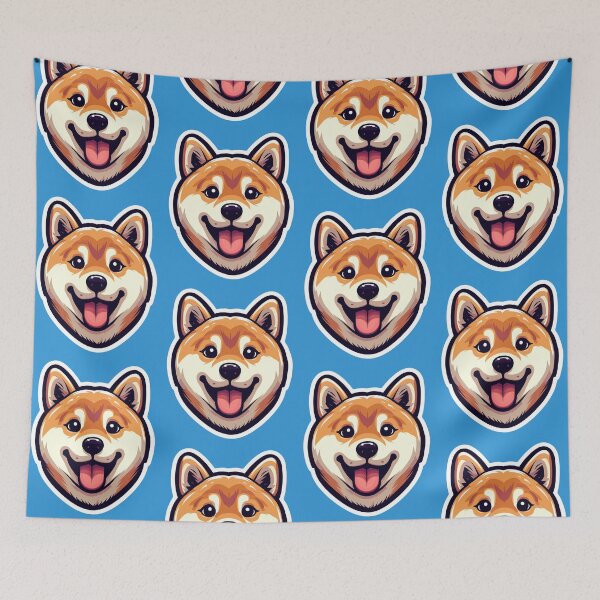 Item preview, Shiba Inu Kawaii Puppy Dog designed and sold by ElegantCat.