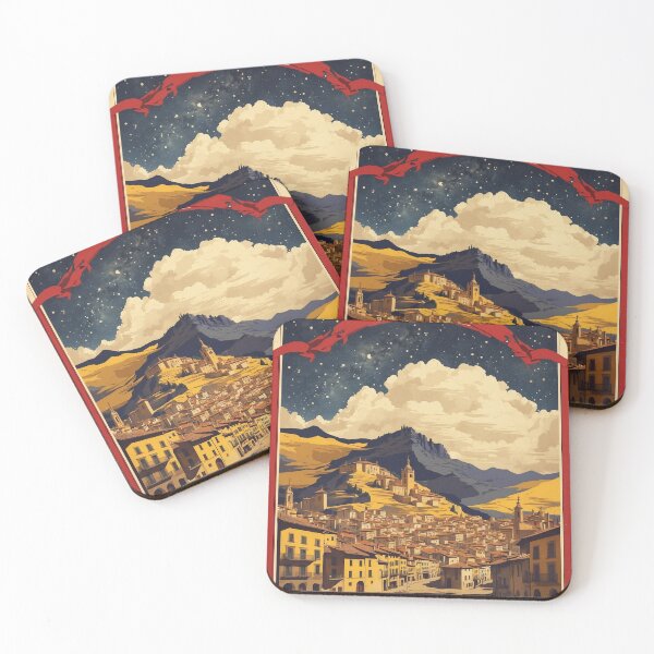 Item preview, Pamplona Spain Starry Night and Moon Tourism Vintage Poster 2 designed and sold by TravelersGems.