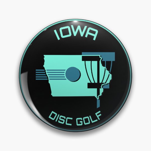 Item preview, Iowa Disc Golf - State Shape Light Green designed and sold by Willz Designz.
