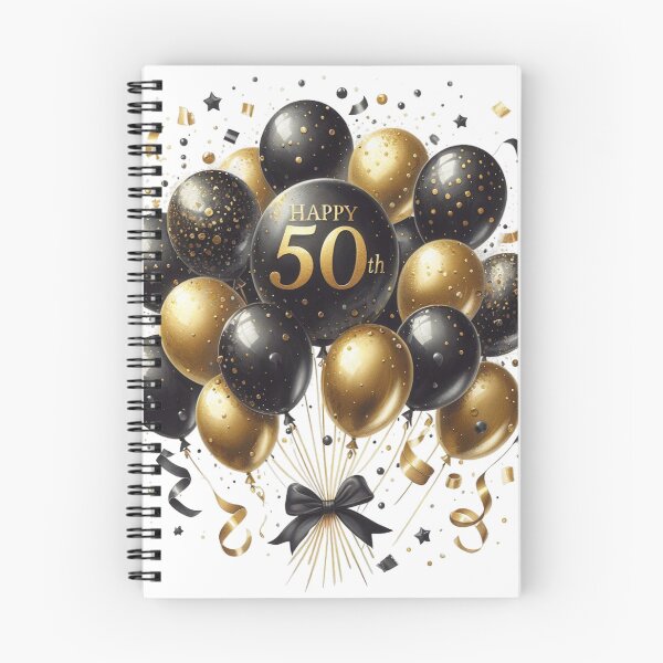 Item preview, Happy 50th Birthday Balloons designed and sold by purplesensation.