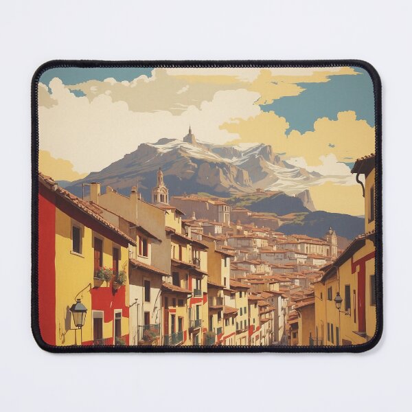 Item preview, Pamplona Spain Tourism Vintage Poster designed and sold by TravelersGems.