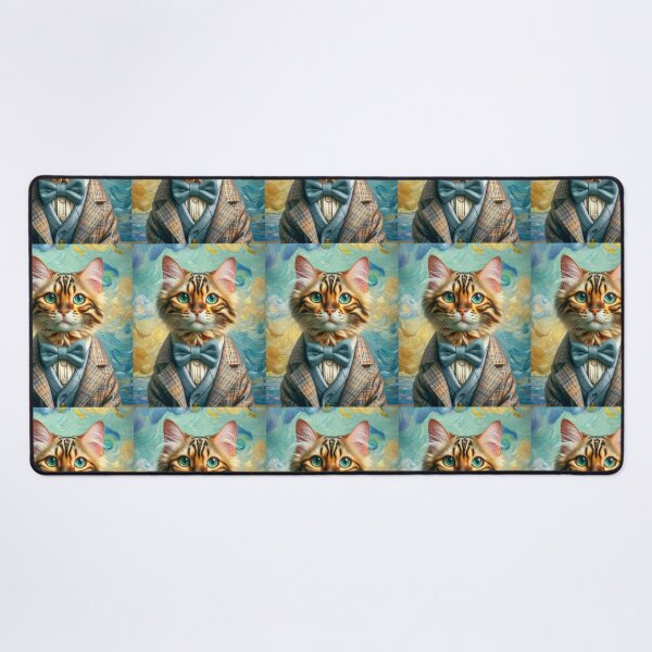 Item preview, Bengal Cat Portrait - Van Gogh Style designed and sold by aikittycats.