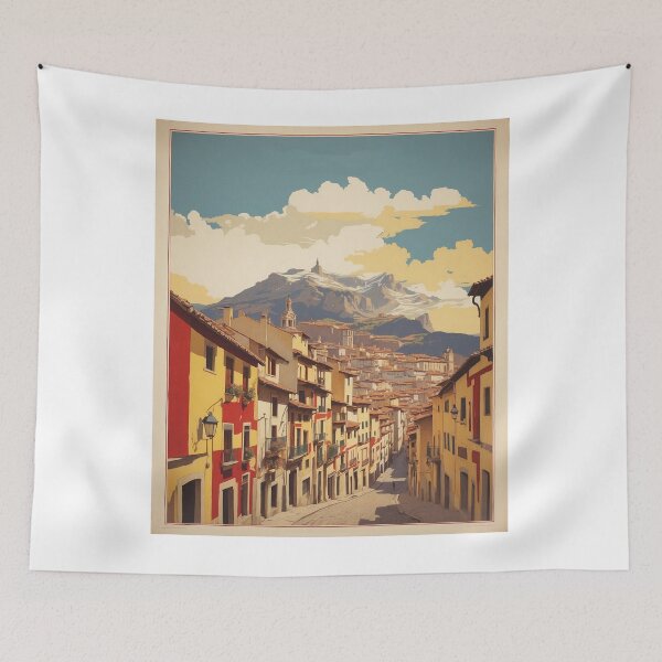 Item preview, Pamplona Spain Tourism Vintage Poster 2 designed and sold by TravelersGems.