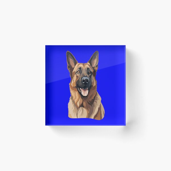 Item preview, German Shepherd Dog Owner Watercolor Full Face Art Design designed and sold by fantasticdesign.