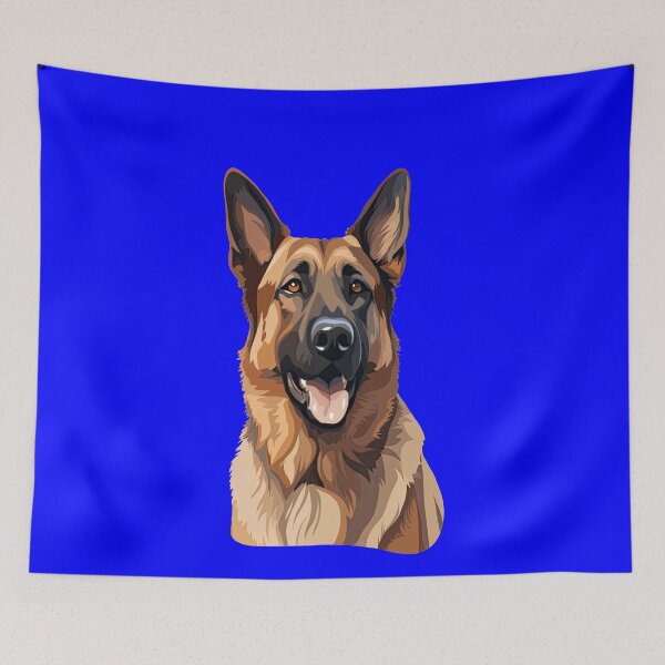 Item preview, German Shepherd Dog Owner Watercolor Full Face Art Design designed and sold by fantasticdesign.