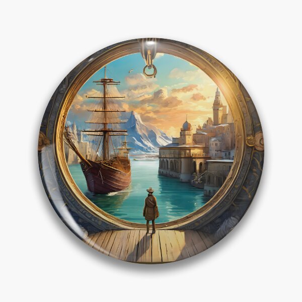 Item preview, Paper Art - A View of the Harbor designed and sold by Dan Farsaci.