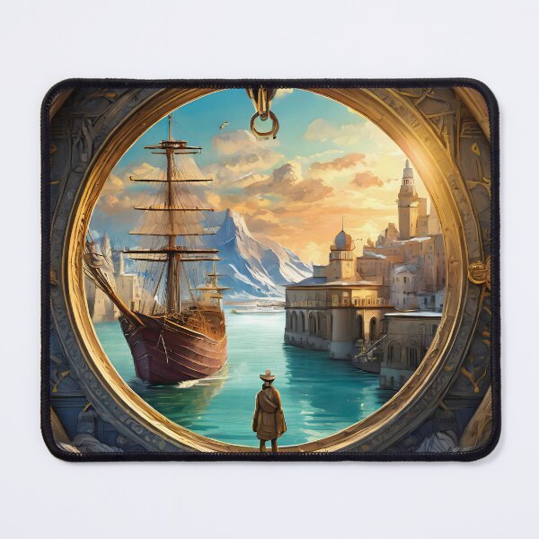 Item preview, Paper Art - A View of the Harbor designed and sold by Dan Farsaci.