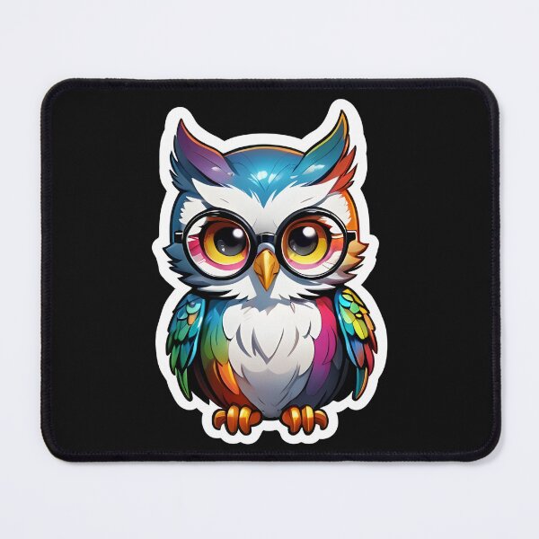 Item preview, Wise Owl with Glasses: Quirky Avian Charm designed and sold by styleonestaa.