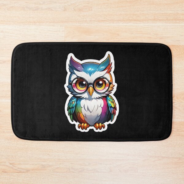 Item preview, Wise Owl with Glasses: Quirky Avian Charm designed and sold by styleonestaa.