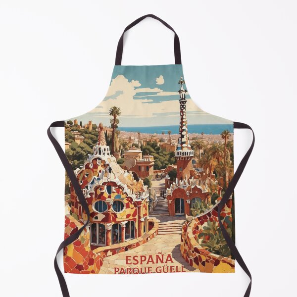 Item preview, Parque Guell Spain Tourism Vintage Poster 2 designed and sold by TravelersGems.