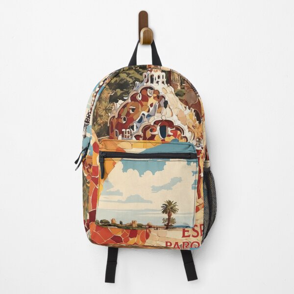 Item preview, Parque Guell Spain Tourism Vintage Poster 2 designed and sold by TravelersGems.