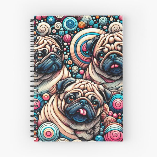 Item preview, Whimsical Pug Dogs Sad Face designed and sold by purplesensation.
