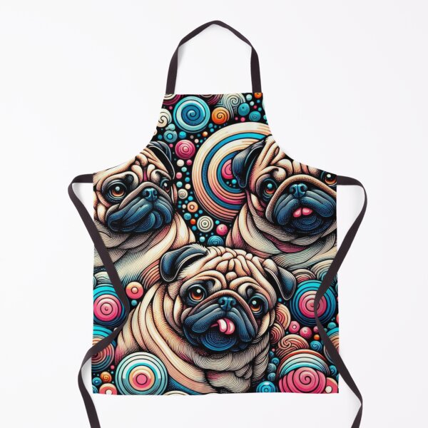 Item preview, Whimsical Pug Dogs Sad Face designed and sold by purplesensation.