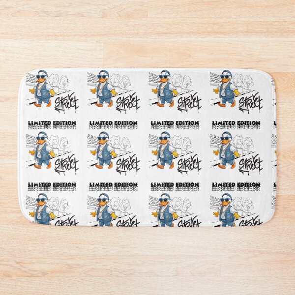 Item preview, duck t-shirt with glasses walking down the street in urban style designed and sold by stickersvnzla.