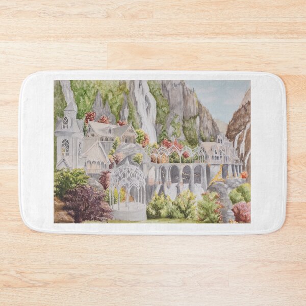 Item preview, Elven City Watercolor designed and sold by Cornflowersart.