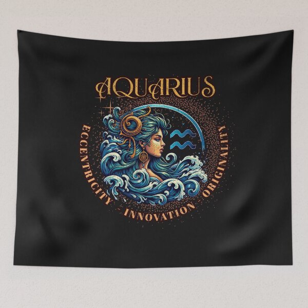 Item preview, Aquarius Horoscope : Eccentricity, Originality & Innovation designed and sold by AnalajiaDesigns.