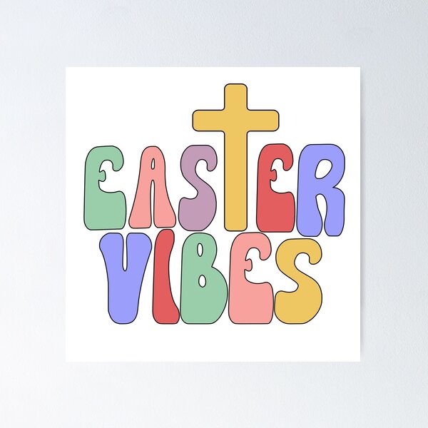Item preview, Easter Vibes Cross designed and sold by Magico Paco.