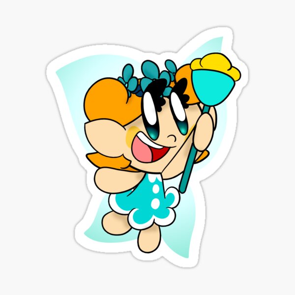 Flavia the Queen of Fireflies Sticker