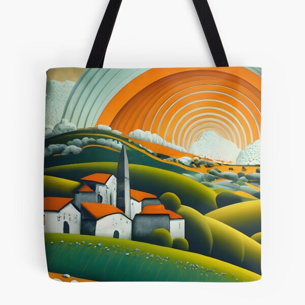 Item preview, Pointillism Golden Village designed and sold by WANBASTEN.