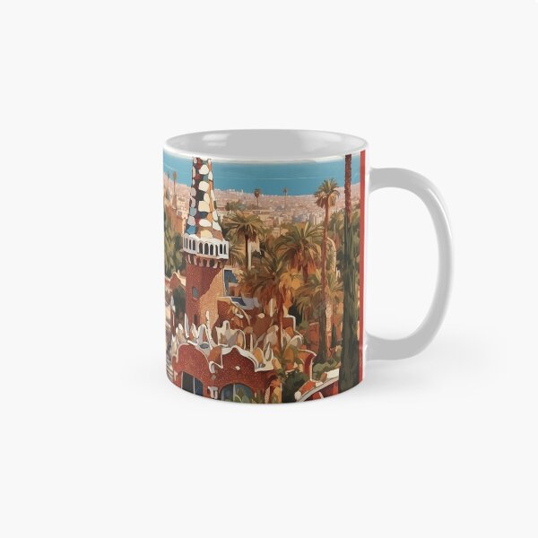 Item preview, Parque Guell Spain Tourism Vintage Poster 2 designed and sold by TravelersGems.