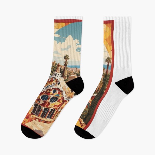Item preview, Parque Guell Spain Tourism Vintage Poster 2 designed and sold by TravelersGems.
