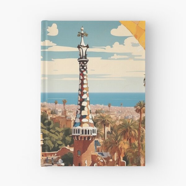 Item preview, Parque Guell Spain Tourism Vintage Poster 2 designed and sold by TravelersGems.