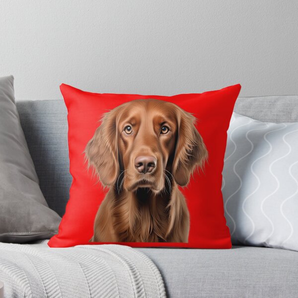 Item preview, Irish Setter Pet Dog Owner Watercolor Full Face Art Design designed and sold by fantasticdesign.