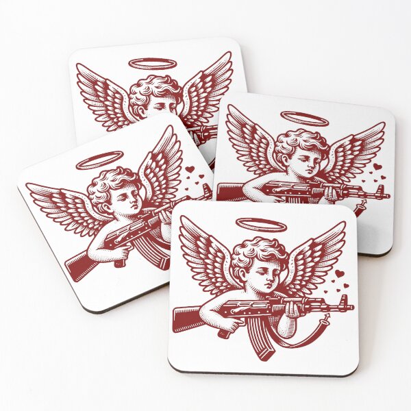 Item preview, Cupid Angel with AK 47 designed and sold by hectorgool.