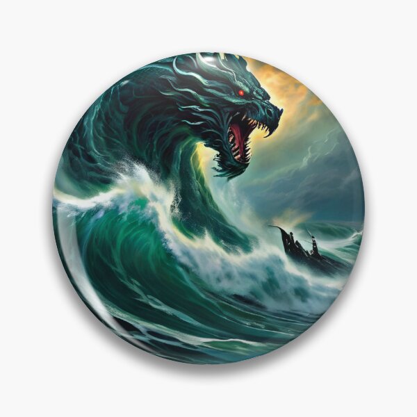 Item preview,  "The Sea Monster's Rampage."  designed and sold by MYTHIC PEEL STICKERS.