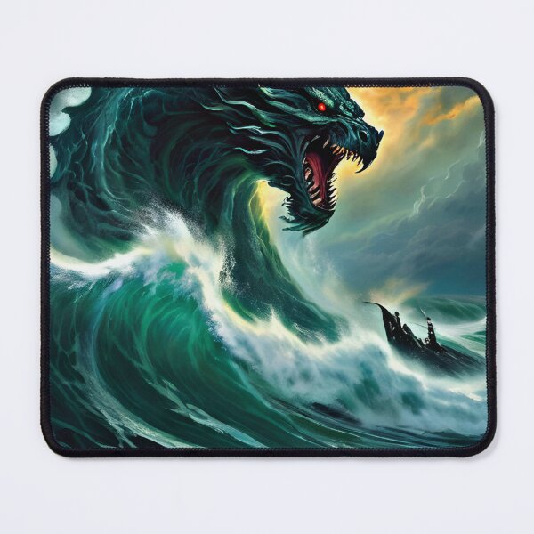 Item preview,  "The Sea Monster's Rampage."  designed and sold by MYTHIC PEEL STICKERS.