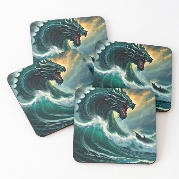 Item preview,  "The Sea Monster's Rampage."  designed and sold by MYTHIC PEEL STICKERS.