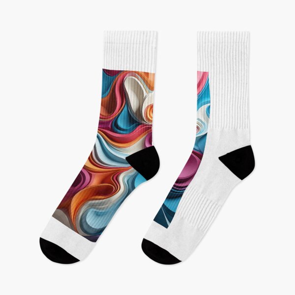 Item preview, Vibrant whimsical 3d wave abstract topography designed and sold by GregInJapanShop.