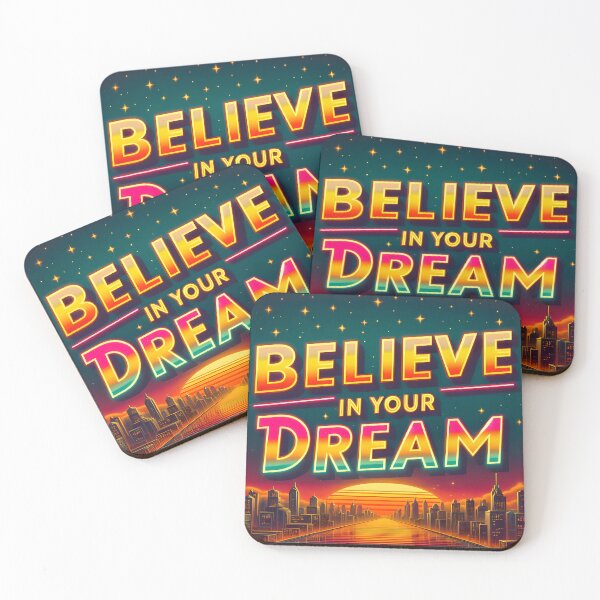 Item preview, believe in your dream, typography, retro designed and sold by maxmaj.