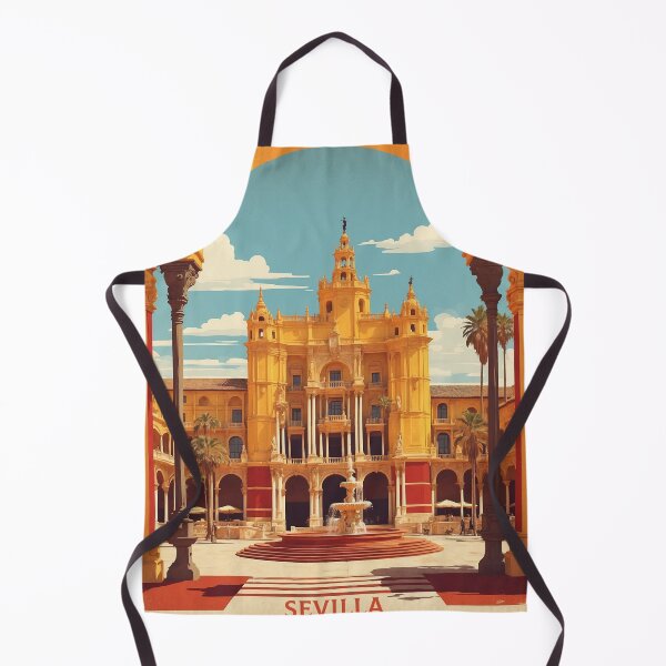 Item preview, Plaza de España Sevilla Spain Tourism Vintage Poster designed and sold by TravelersGems.