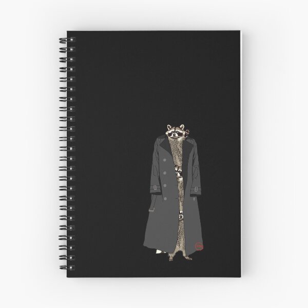 Item preview, three raccoons in a trench coat designed and sold by SaharBareket.
