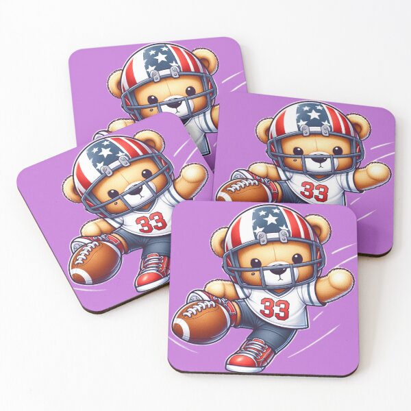 Item preview, Little bear playing American football. designed and sold by moni0490.