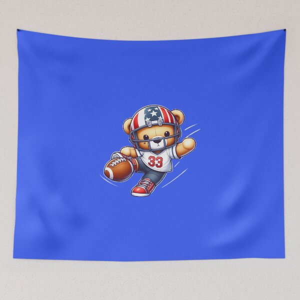 Item preview, Little bear playing American football. designed and sold by moni0490.