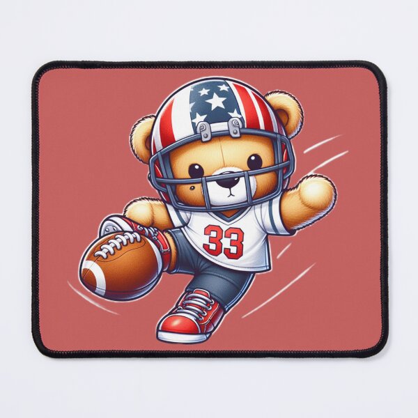 Item preview, Little bear playing American football. designed and sold by moni0490.