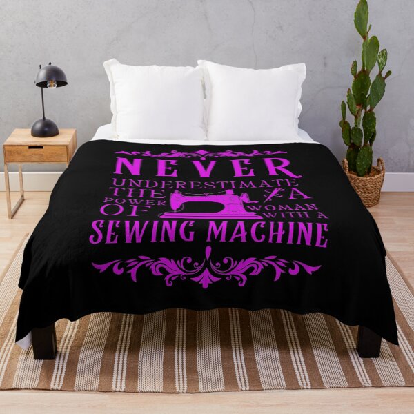 Item preview,  Never Underestimate The Power Of A Woman With A Sewing Machine designed and sold by Wiss2Arts.