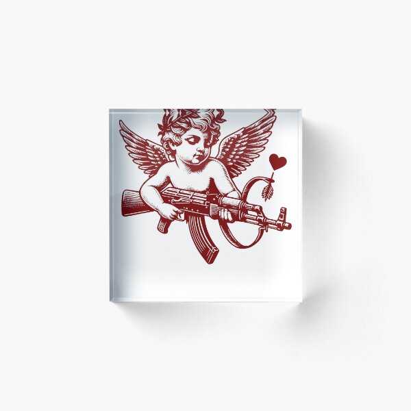 Aperçu de l'œuvre Cupidon avec un pistolet AK 47 créée et vendue par hectorgool.