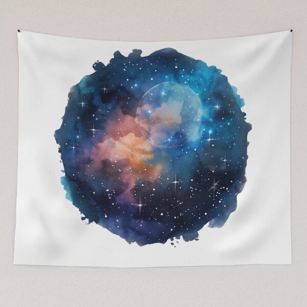 Item preview, Constelación y galaxia de acuarela designed and sold by matdiazl.