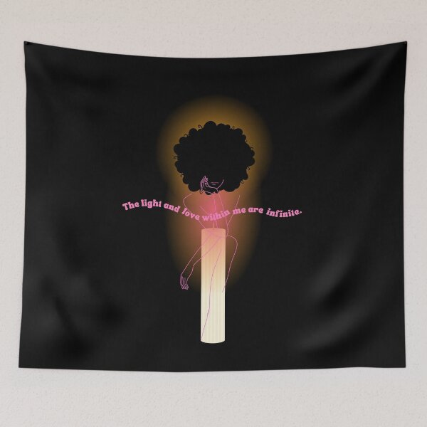 Item preview, Candle Flame Afro Hair Woman - The Light And Love... designed and sold by AJdodd.