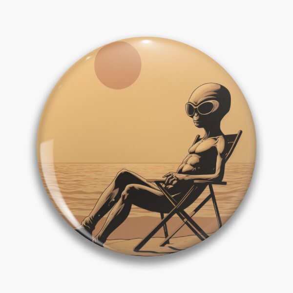 Aperçu de l'œuvre Extraterrestre en train de bronzer créée et vendue par InfamousRyanM.