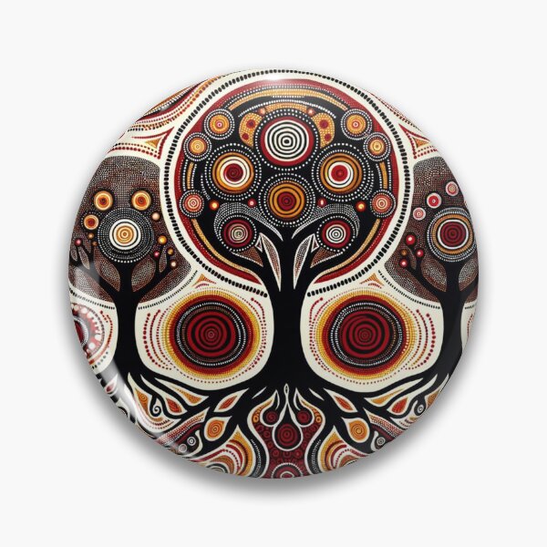 Item preview, Australian-Inspired Dot Art (Trees) designed and sold by PinUpPizzazz.