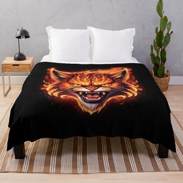 Item preview, Angry fire cat designed and sold by Lufka.